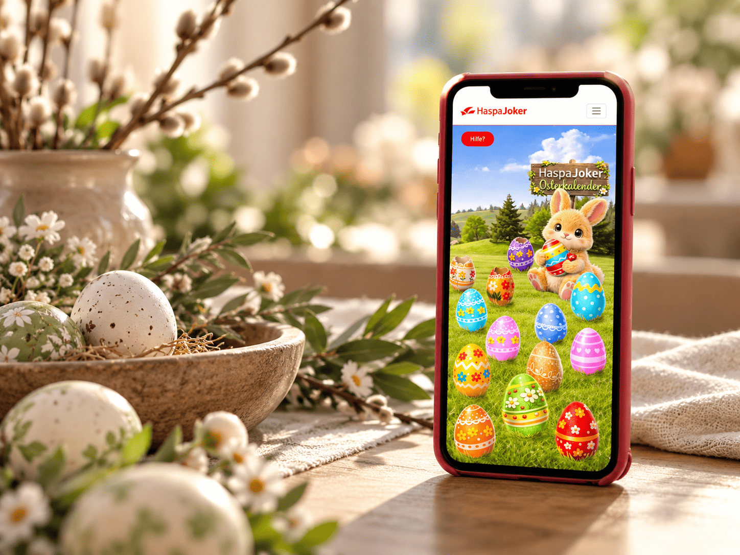 HaspaJoker Osterkalender — Oster-Stimmung auf dem Smartphone