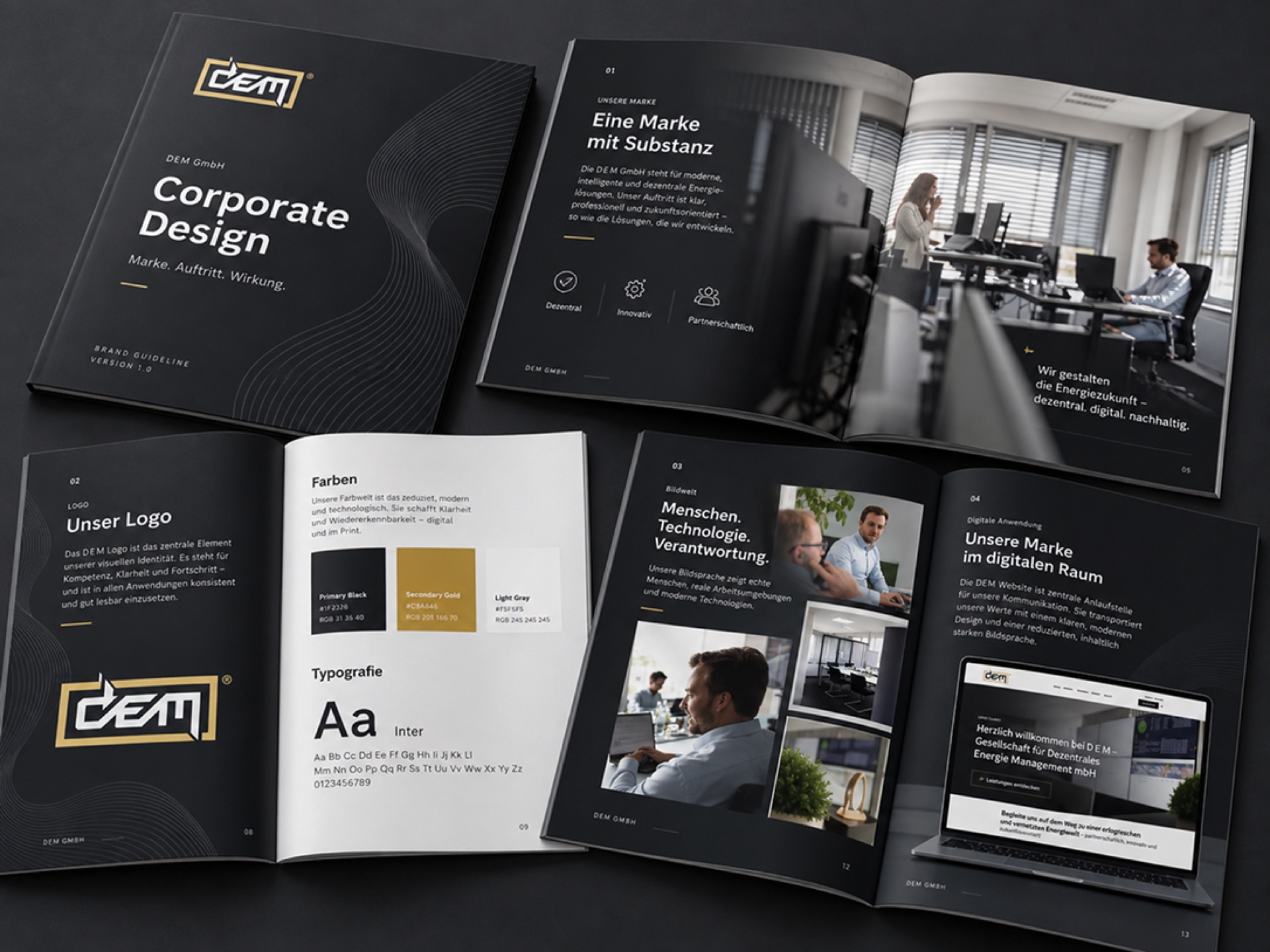 DEM — Corporate Design & Print, Case-Study von digitalbynature