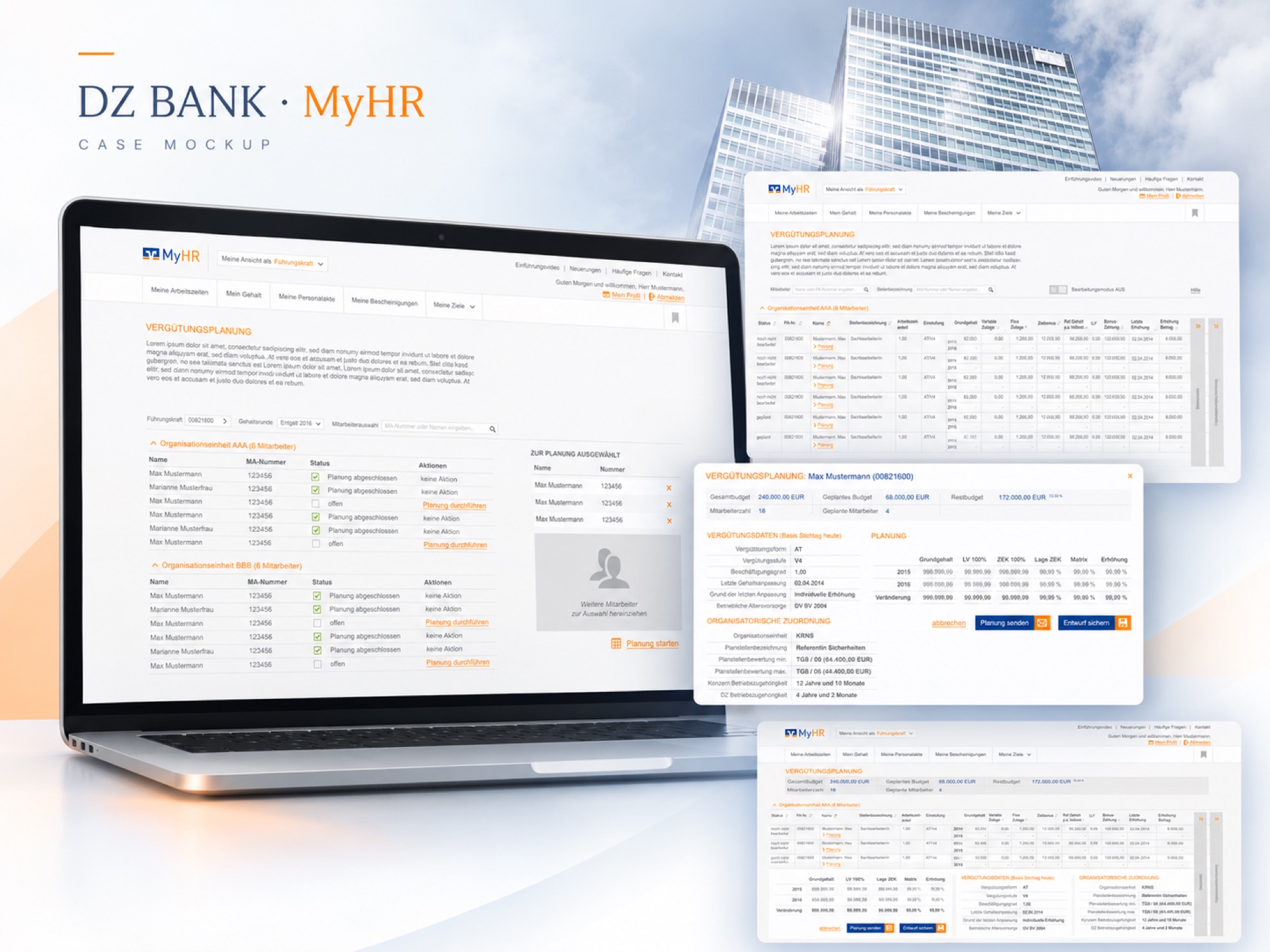 DZ Bank MyHR — klar strukturierter, neu geordneter Auftritt, Case-Study von digitalbynature
