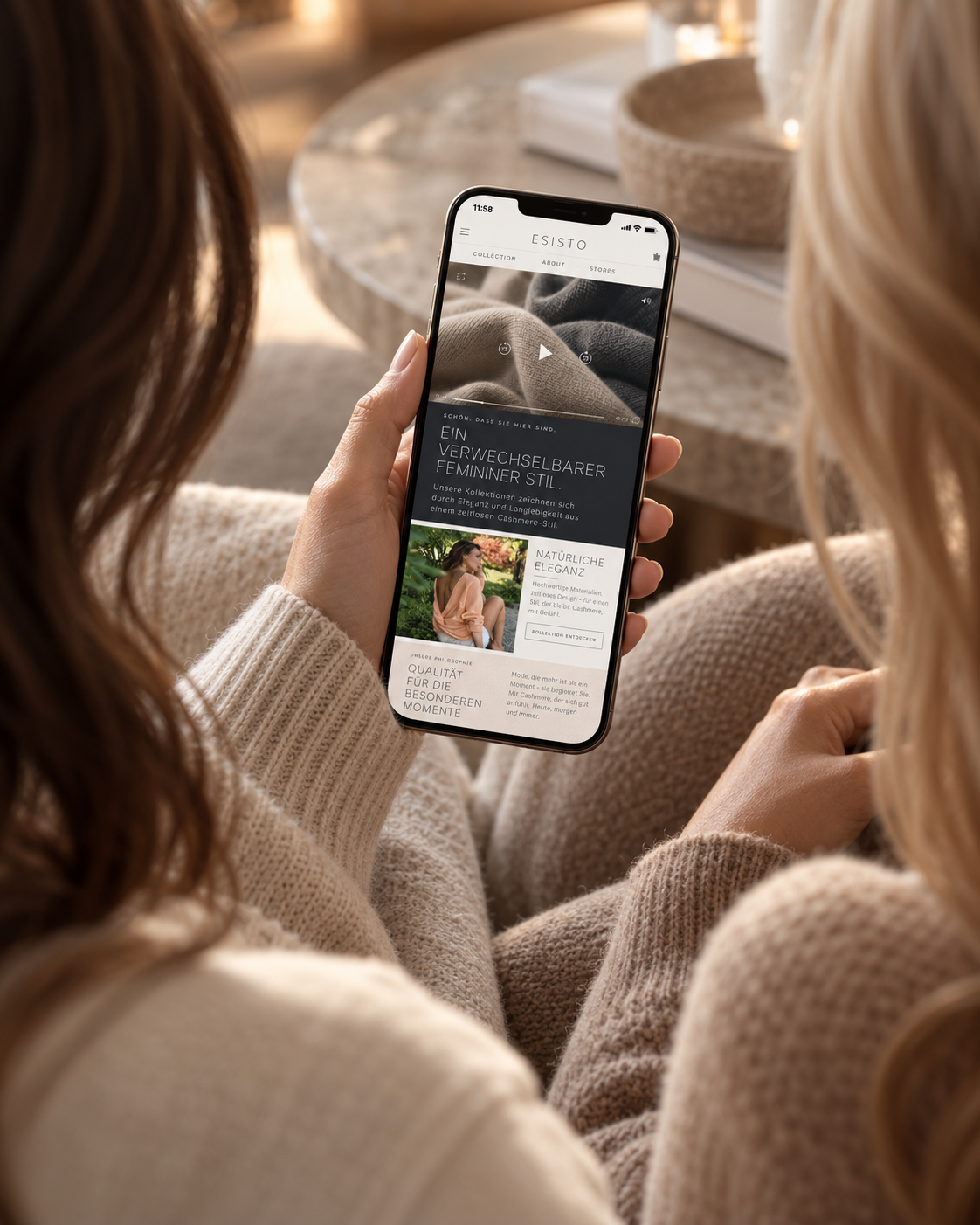 ESISTO — Mobile / Shop, Case-Study von digitalbynature