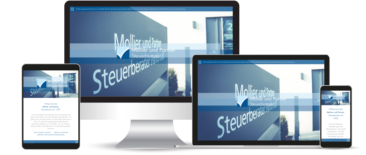 Mollier und Partner — die neue Website