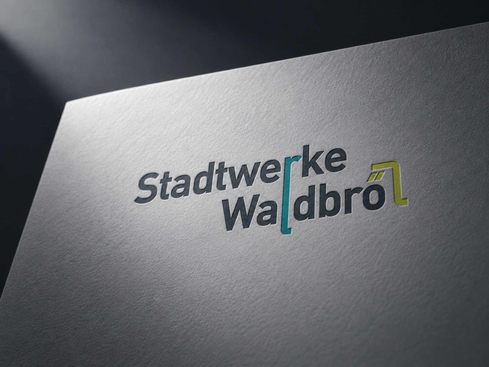 Stadtwerke Waldbröl — das neue, rein typografische Logo
