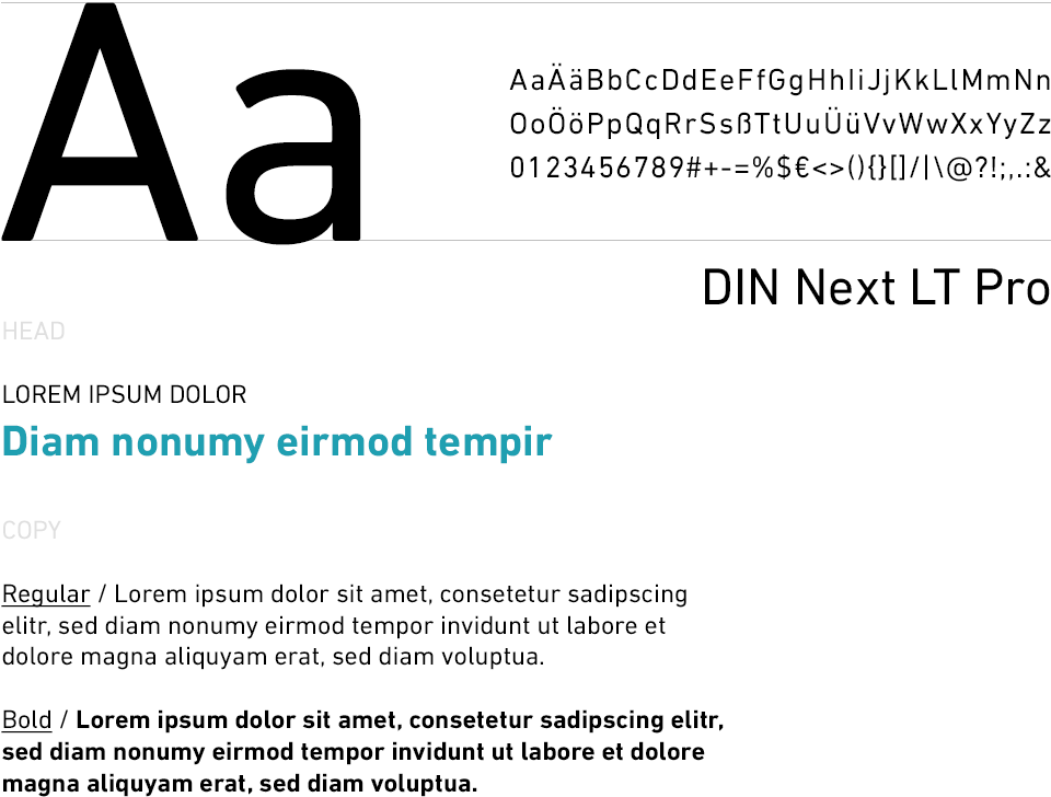 Stadtwerke Waldbröl — Typografie
