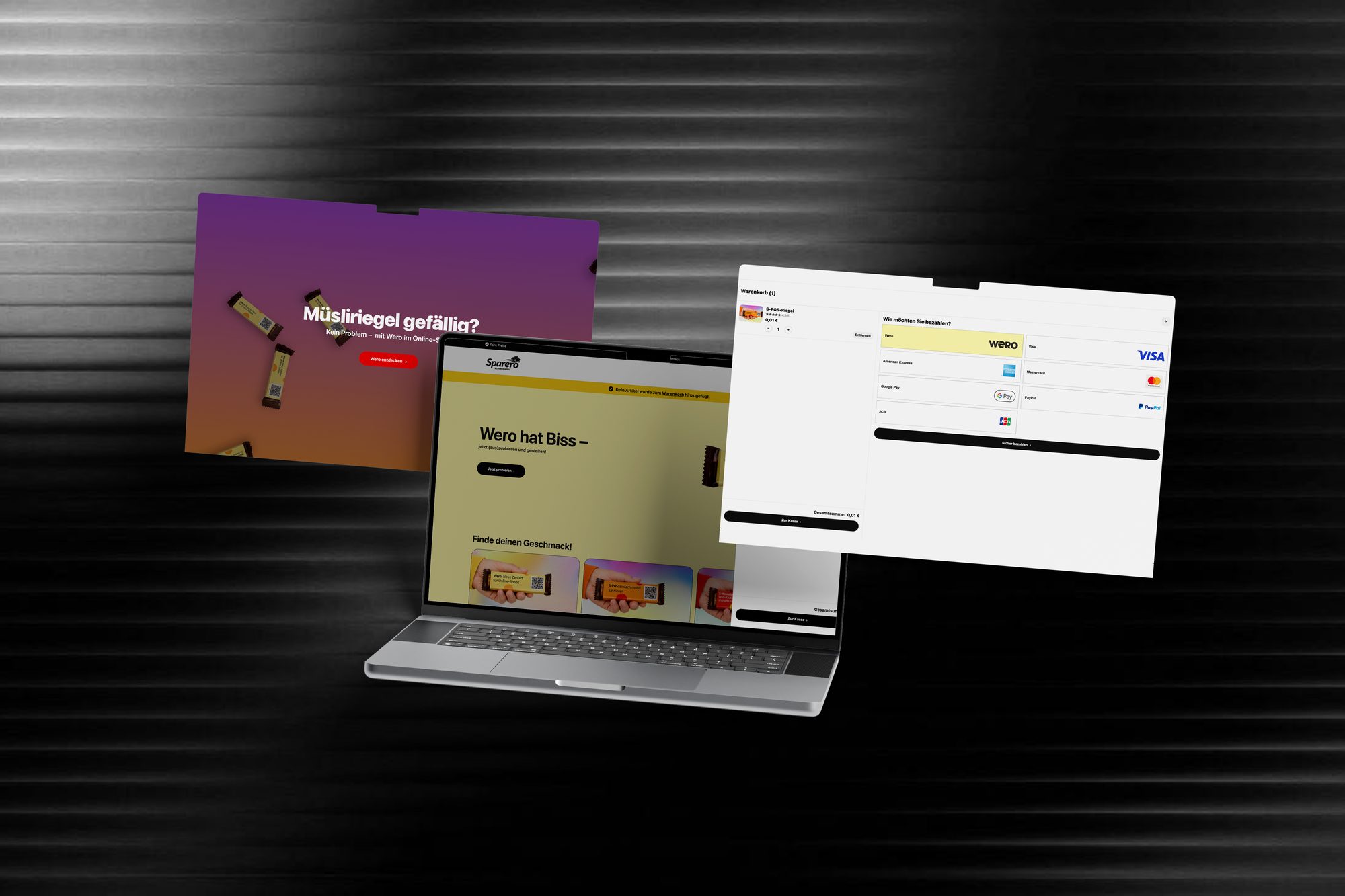 Wero Dummy Shop — Warenkorb und Checkout mit Wero als Zahlart, Case-Study von digitalbynature
