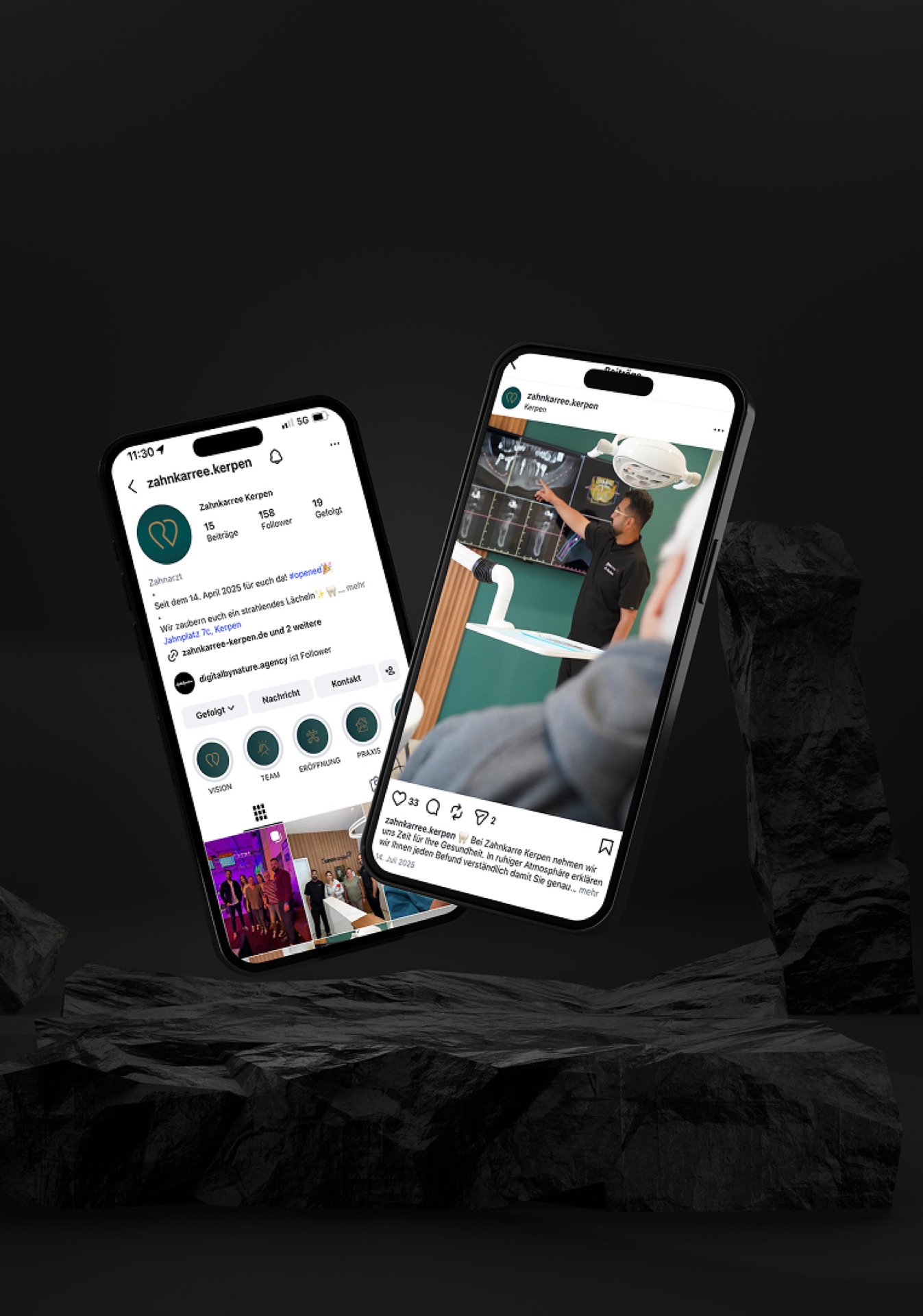 Zahnkarree Kerpen — Mobile / Responsive, Case-Study von digitalbynature