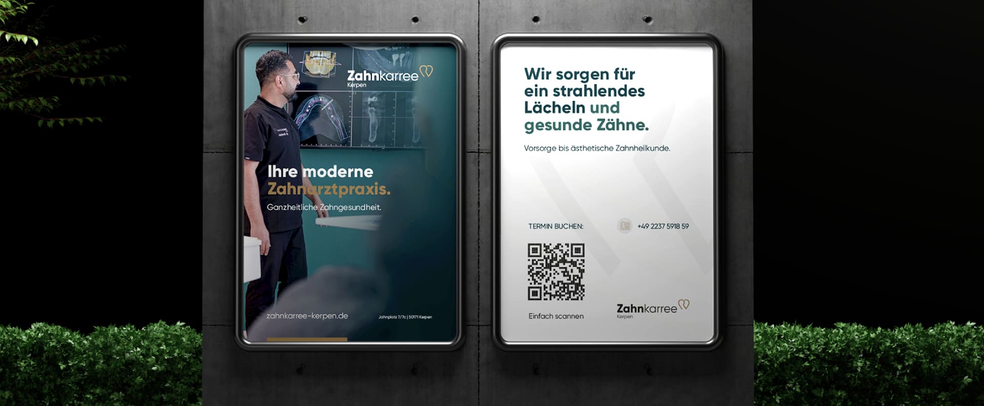 Zahnkarree Kerpen — Out-of-Home-Plakatkampagne zur Eröffnung